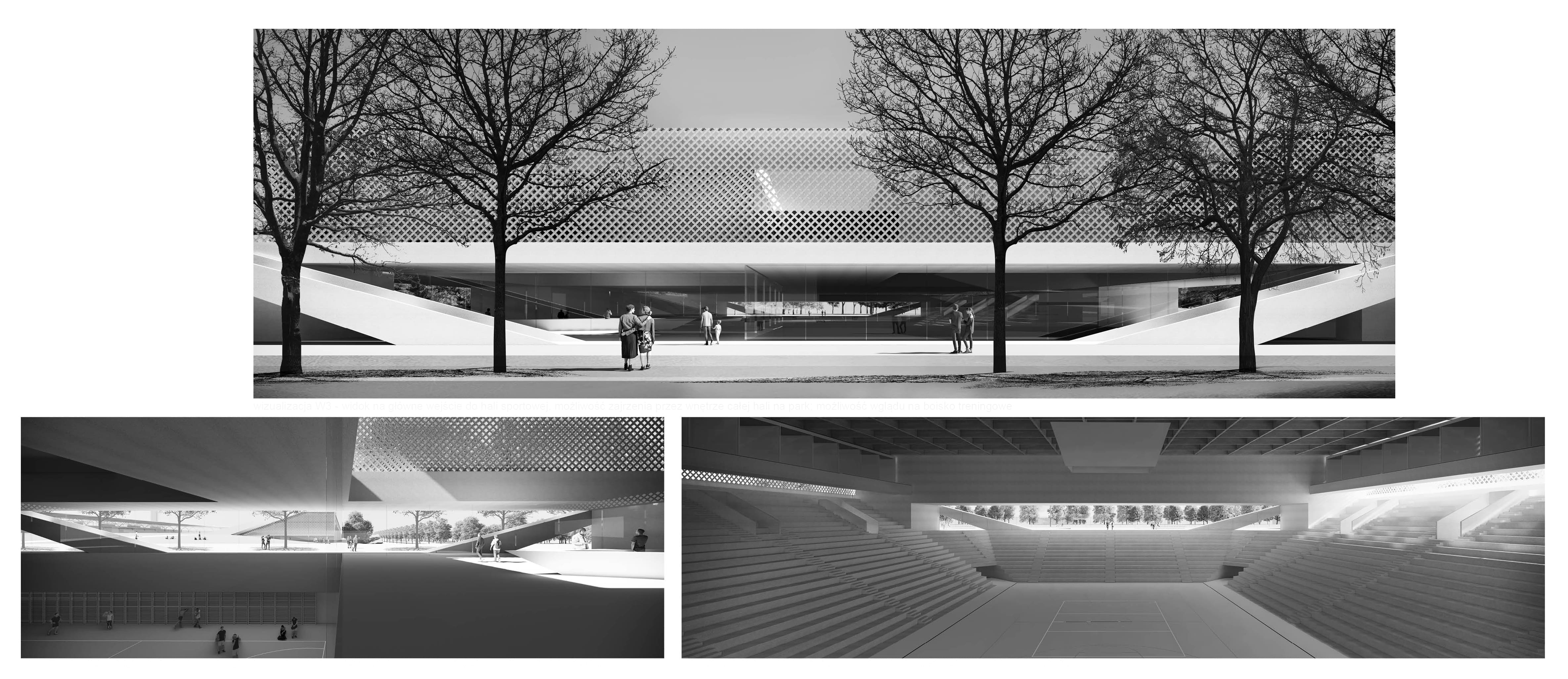 Competition for the design of a sports hall and the reconstruction of an athletics stadium in Warsaw.