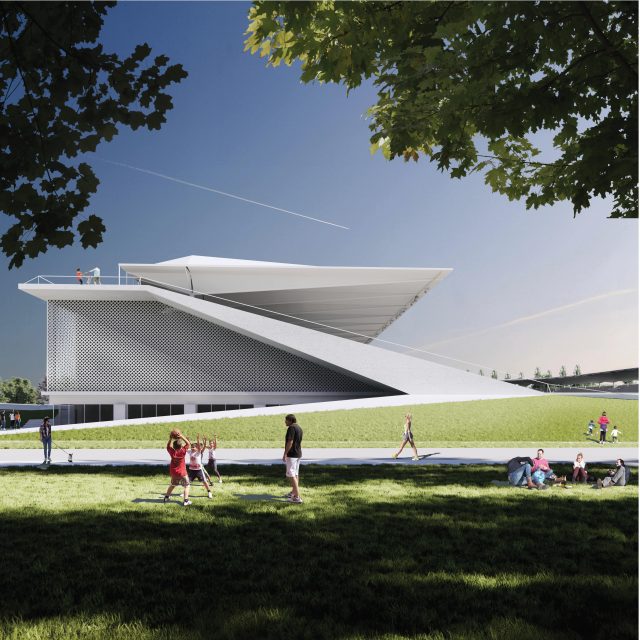 Competition for the design of a sports hall and the reconstruction of an athletics stadium in Warsaw.